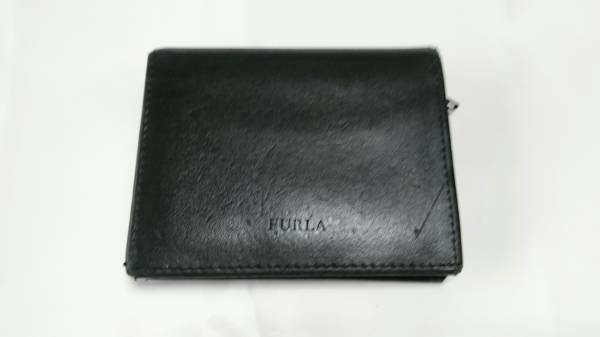 FULRA フルラ レザー 二つ折 財布 ブラック