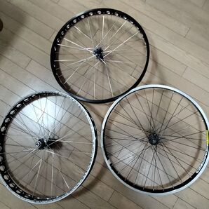 【出品者送料負担】トライアル リアホイール2本+フロントホイール1本セット