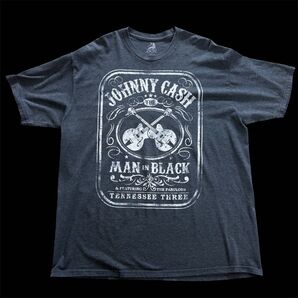 XXL! ZION製 ジョニーキャッシュ バンT 霜降りグレー ビッグシルエット