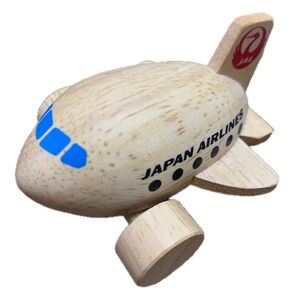 JAL 日本航空 木製 飛行機 おもちゃ フィギュア