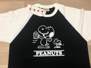 【定価5500円】新品 完売品 PEANUTS ピーナッツ スヌーピー×burner バナー コラボ tシャツ Lサイズ/ ヴィンテージ 半袖T ウッドストックb