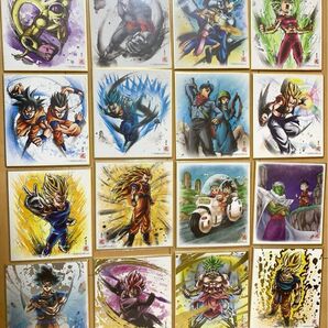 新品 ドラゴンボール 色紙art 5 16種コンプ ブルマ&孫悟空 ラインナップ