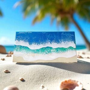 141波アートパネル 南国の海 木製 軽量