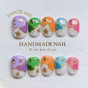 【サイズ変更無料】ネイルチップ 【ベリーショート 】ニュアンス