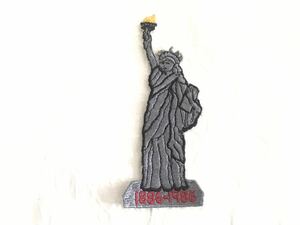 送料無料【vintage】ヴィンテージ パッチ　ワッペン　自由の女神　100周年記念　1886-1986 ニューヨーク　80s パッチ