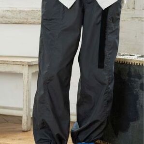 nico and DRYチルイージーベルトパンツ フリーサイズ チャコール ニコアンド カーゴパンツ ミリタリー