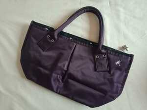 [ прекрасный товар ] Agnes B ①* большая сумка нейлон лиловый черный звезда рисунок задний agnes b фиолетовый 
