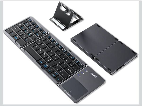 キーボード bluetooth 折りたたみ ワイヤレス タッチパッド付き keyboard 無線 日本語配列 ブルートゥース