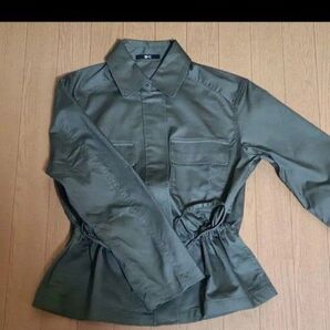 ユニクロ コットンブレンドドローストリングジャケット