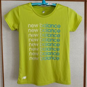 new balance ニューバランス Tシャツ 半袖 スポーツウェア 黄緑