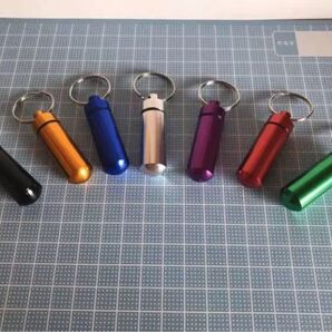 ★ ピルケース 2個入り ★ 収納医療ケース 防水ミニアルミ