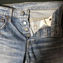 USED LEVI'S 501-00 STRAIGHT JEANS 中古 501 ストレート ジーンズ W28 L29 送料無料_画像3