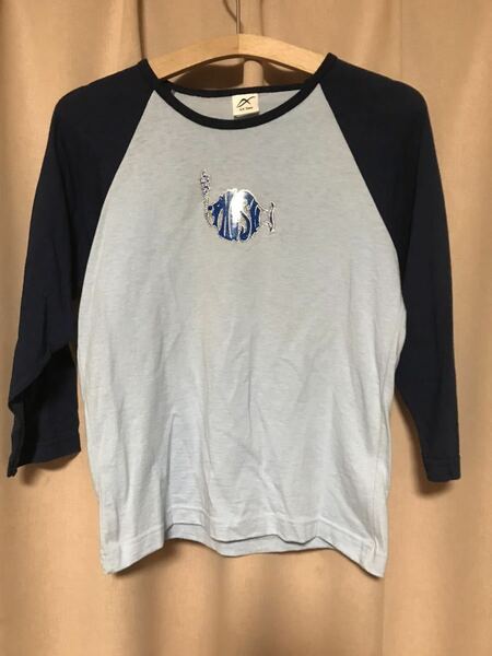 90s DEADSTOCK PHISH LADIES 3/4 SLEEVE T-SHIRT 90's デッドストック フィッシュ 七分 T シャツ S アメリカ製 ダメージ有 ラスト 送料無料