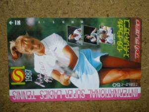 spor*410-856 tv Iwate Lisa bonda- tennis telephone card 