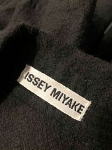 ○ ISSEY MIYAKE イッセイミヤケ　レディース　ブラック　ウール　ジャケット　コート　アウター 上着　M表記_画像4