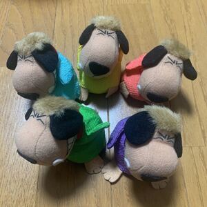 wa key race chikichiki machine . race KenKen . jackstones mascot 5 piece set soft toy 