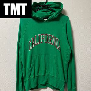 TMT/ティーエムティー カレッジロゴスウェットパーカー 緑