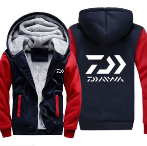 Daiwa Men Women Warm Hoodie Winter Fleece Hoodie High Quality Daiwa Printed Thicken Hoodie