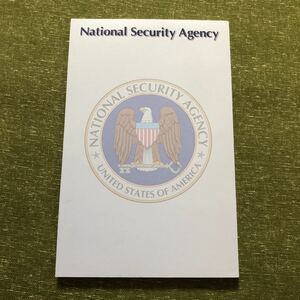 NSA アメリカ　国家安全保障局　メモパッド　ノート　メモ帳