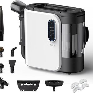 カーペットクリーナー 加熱式 高温スチーム 15kPa超強吸引力 アタッチメントセット付き リンサークリーナー