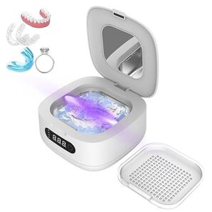 メガネ洗浄機 52000KHzの強力洗浄 メガネクリーナー 2段階タイマー機能