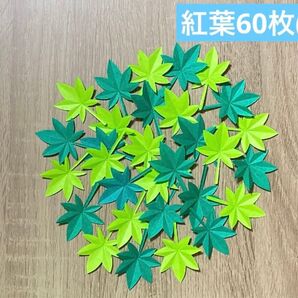 紅葉60枚(小) もみじ 紅葉 みどり 新緑 施設 病院掲示板などに
