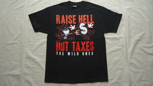 THE WILD ONES RAISE HELL NOT TAXES Tee 黒 L %off 半袖Tシャツ レターパックライト