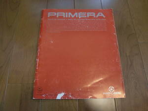 プリメーラ　※使用感有り【初代後期　P10系　カタログのみ　1993年1月　39ページ】　4ドア/5ドア　