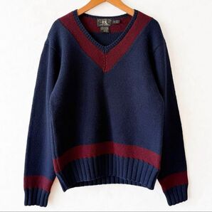 初期 90s RRL ダブルアールエル 編み込み チルデンニット 三ツ星タグ