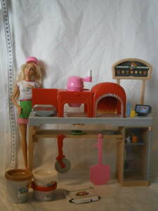 Barbie( Barbie ) Pizza chef doll and playset пицца магазин san Play комплект 