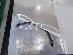  largish size DKti-ke- super good-looking glasses frame DK-2413-5 half rim design stylish white 