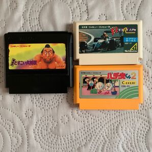 ファミコンカセット 3個セット どすこい大相撲 F-1サーカス エフワンサーカス パチ夫くん2 ファミコンソフト