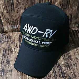 ● 4×4「4WD RV キャップ」帽子 刺繍
