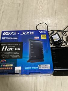 ◆NEC Aterm PA-WF1200HP Wi-Fi 無線 LAN ホームルータ IEEE802. 11ac 対応 867+300Mbps 外箱あり◆