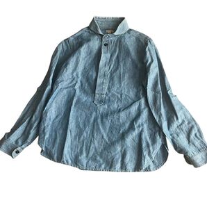 a piece of Library デニムシャツプルオーバーシャツ サイズ2 長袖シャツ ブラウス