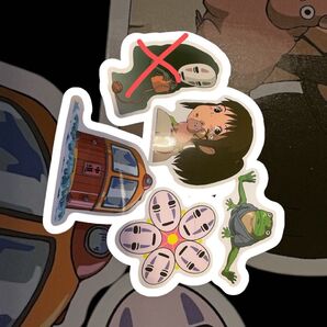 仮専用 千と千尋の神隠し ステッカー4枚組セットA