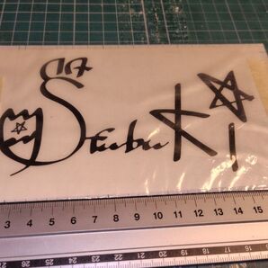 ホロライブ 白上フブキ サインレプリカ カッティングステッカー 黒15センチ