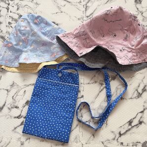 ハンドメイド 帽子 フォンショルダー