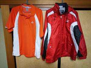 YONEX Yonex badminton tennis wear jersey uniform game shirt orange red heat Capsule set sale used old clothes cheap 