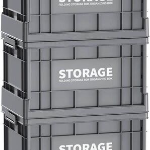 収納ボックス 折りたたみ式 蓋付き キャスター付き プラスチックケース Mサイズ3個:47*33.5*28cm,44L