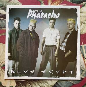 PHARAOHS Original LP BLUE EGYPT.. Nervous Records 80’s UK Psychobilly サイコビリー ロカビリー 名盤