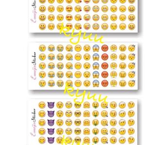 新品 絵文字 iPhone顔文字 シール3+1 合計4枚セット