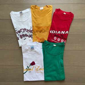 最終価格//古着 まとめ売り 80〜90s シングルステッチTシャツ 5枚セット Mサイズ USA製