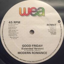 【UK盤/美盤(EX)/12inch/45RPM】Modern Romance Good Friday / 試聴検品済_画像2