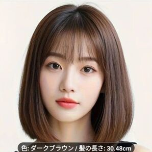 フルウィッグ ライトブラウン