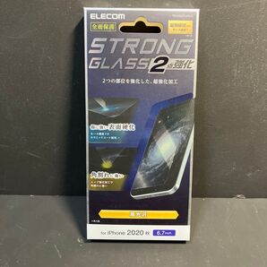 ELECOM iPhone 2020秋 6.7inch 強化ガラスフィルム 全面保護 高光沢