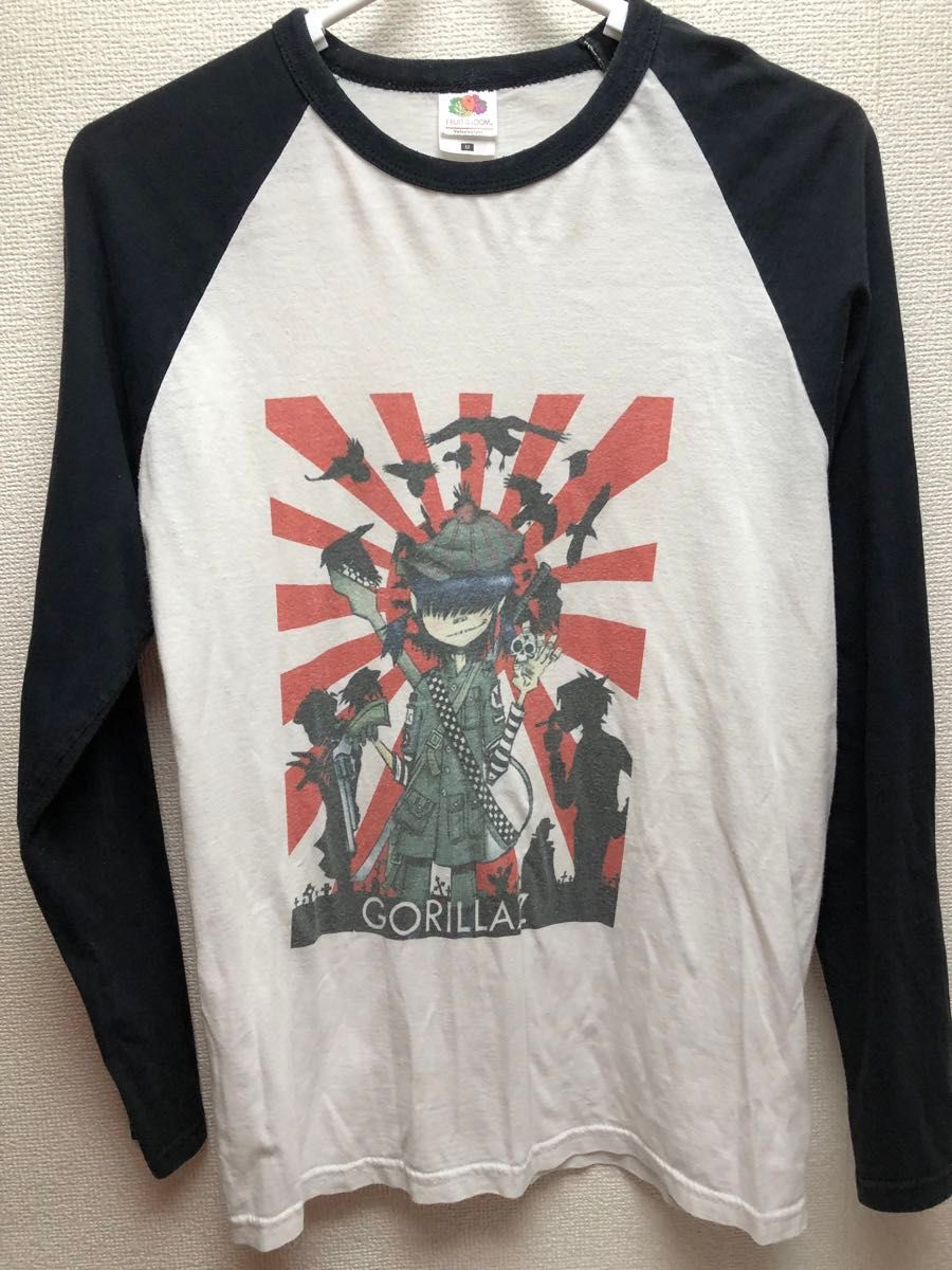 A Gorillaz FRUIT OF THE LOOM ゴリラズ 長袖 ロングTシャツ Noodle ラグラン ロンT バンドT