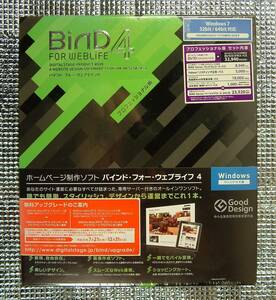 【2961】 Bind for WebLife4 Professional 未開封品 バインド フォー ウェブライフ Webページ制作ソフト ウェブ サイト構築 4527956088068