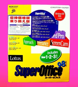 【1706】Lotus SuperOffice 98 優待 未開封品 4961556011970 ロータス1・2・3 スーパーオフィス ワードプロ ノーツ Notes スマートセンター