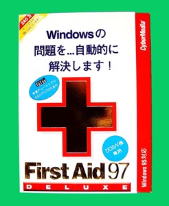 [1647]CyberMedia First Aid 97 Deluxe Windows95 for CD-ROM unopened Cyber media crash prevention obstacle breakdown warning monitoring 4534457000024